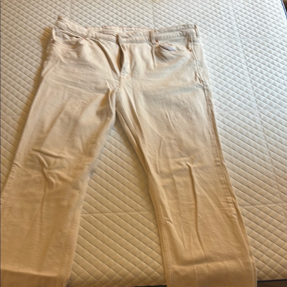 H&M Cream Flare & Wide Leg Jeans